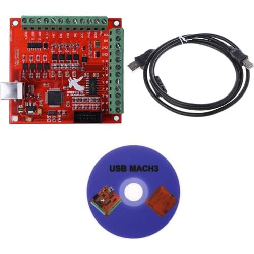 Hot Selling CNC USB MACH3 100Khz Breakout Board 4 Axis Interface Driver Motion Controller