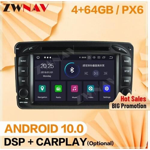2 din For Mercedes Benz W203 Android 10.0 Multimedia player Car Auto video audio Radio GPS IPS navigation head unit auto stereo