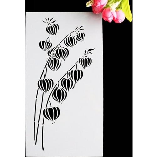 Wholesale Lantern Flower Cake Stencil Fondant DIY Decorating Spray Mold Coffee Cookie Pattern Printing Stencil Baking Tools