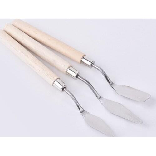 1pcs Palette Oil Mix Painter Paint Tool Scrape Scraper Knife Texture Artist Art Draw Spatula Drawer Watercolor Student Pigment