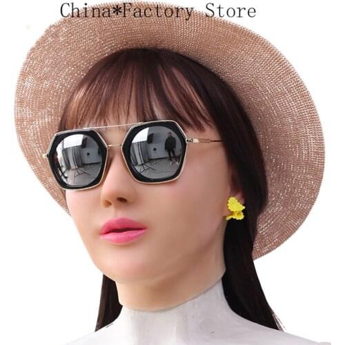 Realistic Silicone Mask Goddess Angela Top quality Female Mask Feminine Face Headwear for man halloween