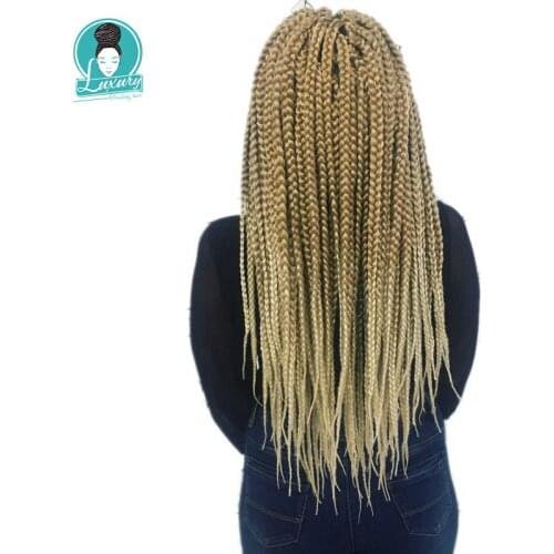 Luxury For Braiding Syntheic Hair 12Colors Ombre Two Tone 24" 12strands/pc 8pcs 10pcs/lot 110g Jumbo Crochet Box Braids