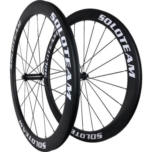 Custom logo U shape 25mm wide 50mm carbon wheels 700C road bike carbon wheelset clincher bicycle wheels