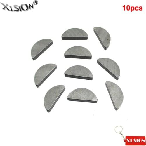 XLSION Aftermarket 10pcs Crankshaft Flywheel Woodruff Key For Honda 5.5HP GX160 6.5HP GX200 Generator