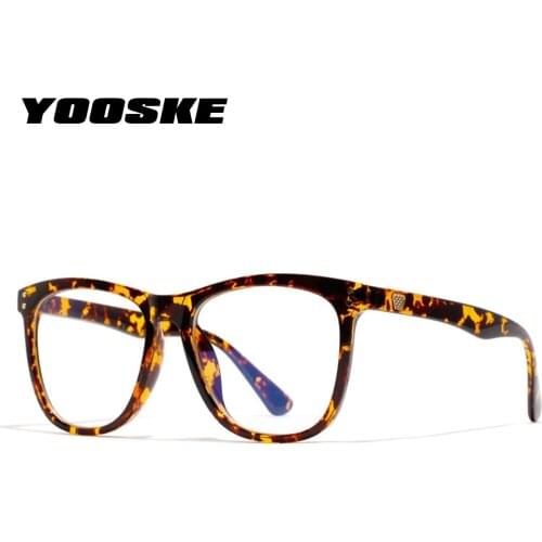 YOOSKE Vintage Anti Blue-Ray Glasses Frame Women Reading Goggle Blue Light Proof Eyeglasses Computer Transparent Optical Eyewear
