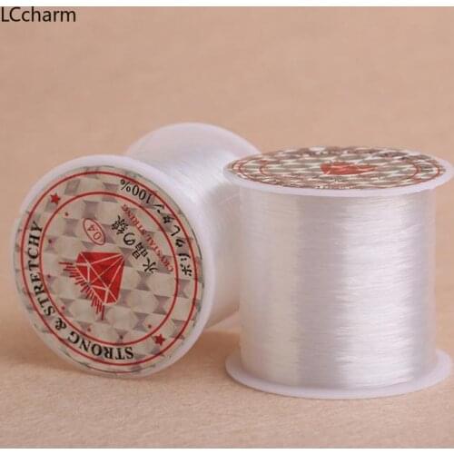 0.2-0.8mm Clear Nylon Beading Wire Thread Cord Monofilament Fishing Wire DIY Jewelry Findings