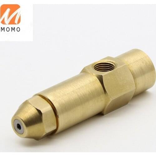 1/4" 0.1-0.3 MPa brass industrial fuel waster oil siphon atomizing burner nozzle for light heavy oil