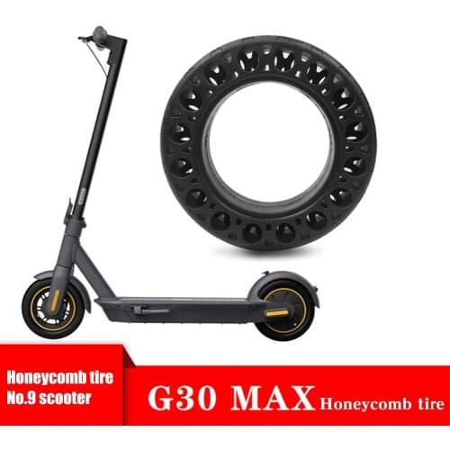 10 inch Rubber Solid Tires Element Decoration Electric Lightweight for Ninebot Max G30 Electric Scooter Non Slip Tyre
