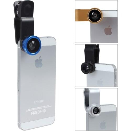 3 in 1 Camera Lens Macro Len 0.67 Wide Angle Lens 180 degrees Fish Eye Lens for Smart iPhones