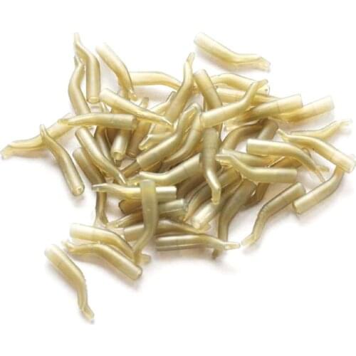 50Pcs/Lot Carp Fishing Hook Sleeve Hair Rig Line Aligner Accessories Sleeves For Pesca Fishing Carp Anti Soft L4K8