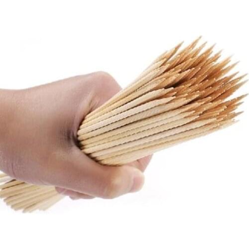 90pcs/lot 20cm*3mm BBQ Bamboo Skewers Tornado Potato Skewer Wooden Barbecue Skewers Natural Wood BBQ Sticks Tools