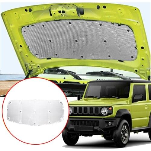 Car Engine Hood Sound Heat Insulation Cotton Pad Cover Deadener Pad Fits For Suzuki Jimny 2019-2020 Auto Accessories