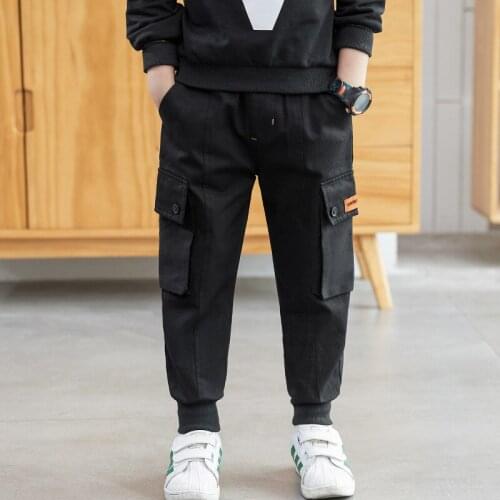 Vintage Spring Autumn Casual Pants Boys Kids Trousers Children Clothing Teenagers School Cotton Home Gift Beach High Quality