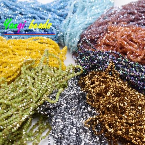 New color 2mm 140pcs Triangle Crystal Glass Beads Seed Beads For Jewelry Making DIY Needlework Earring Necklace Accessory