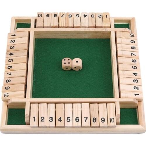 "Digital 2 People" Funny Puzzle Game For Party Club Family Games Shut The Box Board Set Number Education Toys For Childern