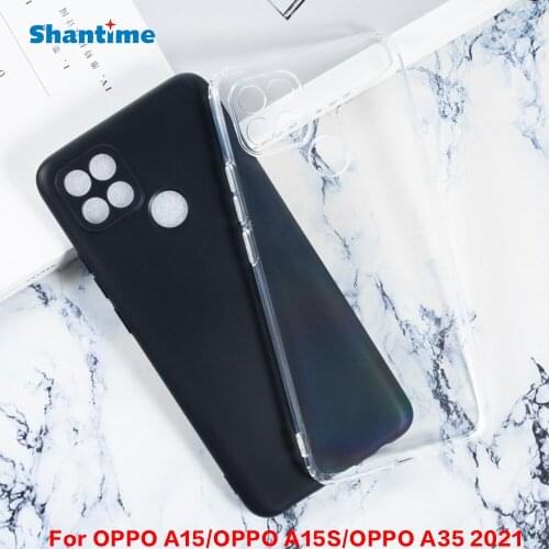 For OPPO A15 Gel Pudding Silicone Phone Protective Back Shell For OPPO A15S OPPO A35 2021 Soft TPU Case