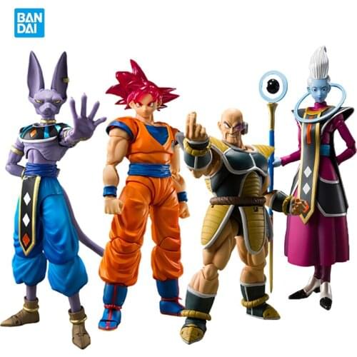 Bandai Shfiguarts Dragon Ball exclusive color edition All types Action Figure Goku Whis Beerus Nappa anime collection model toy