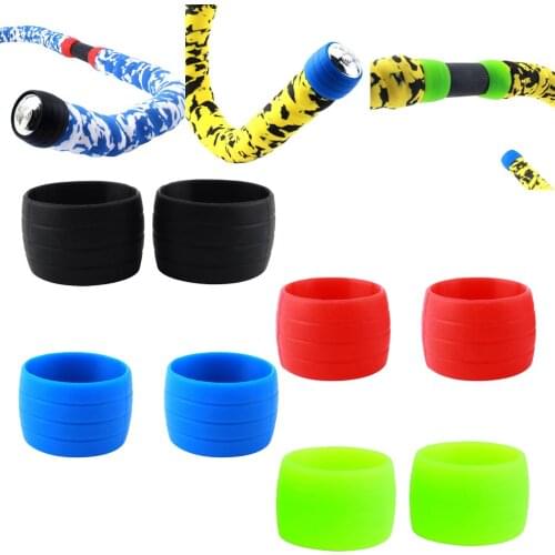2X Bicycle Handlebar Tape Fixing Loops Road Bike Handle Grip Wrap Holding Rings