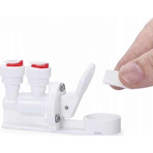1/4 " Quick Connect Ball Valve Fittings Leakproof Switch Reverse Osmosis Leak Detector Shut Off Valve 20mm Pad