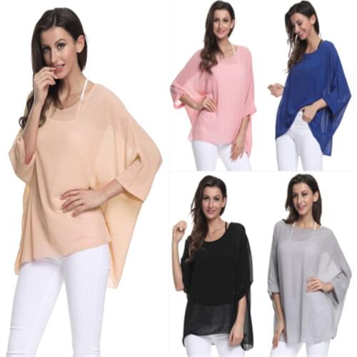 Hongbitu Womens Chiffon Blouses
