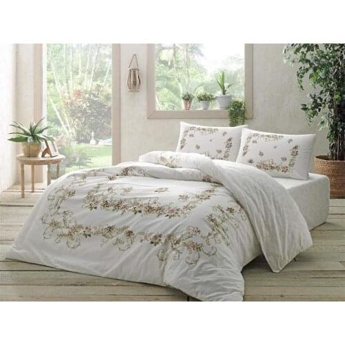 Tac Double Duvet Cover Set Bellarose Pink-200 * 220 cm Duvet Cover + 240 * 260 cm Bed Sheet + 2 pcs 50 * 70 Pillowcases