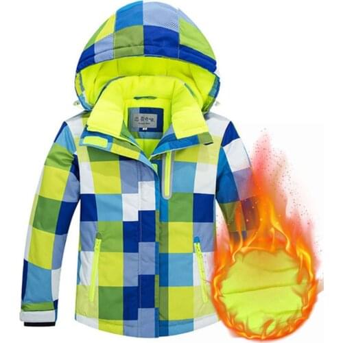 Ski Jacket Children Windproof Waterpoof Winter Warm Fleece Snow Coat Kids Boys Girls Snowboarding Skiing Jacket TX329