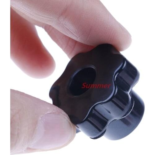 Fashion Plastic Carbon Steel Galvanization Male Thread Star Shaped Head Clamping Nuts Knob For Industry Equipment M6/M4/M5/M8