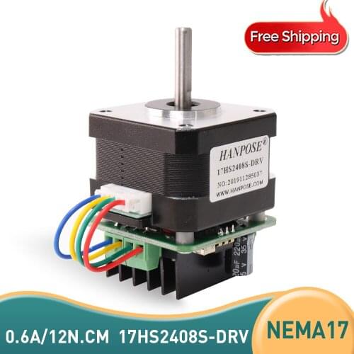 17hs2408S stepper motor driver module integrated driver body length 28mm 42 stepper motor For 3D Printer Monitor Equipment