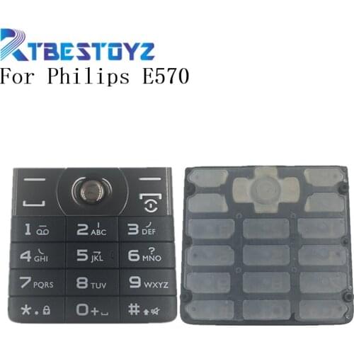 RTBESTOYZ Original Keypads For Philips E570 Cellphone key Button For Xenium CTE570 Mobile Phone Keypad