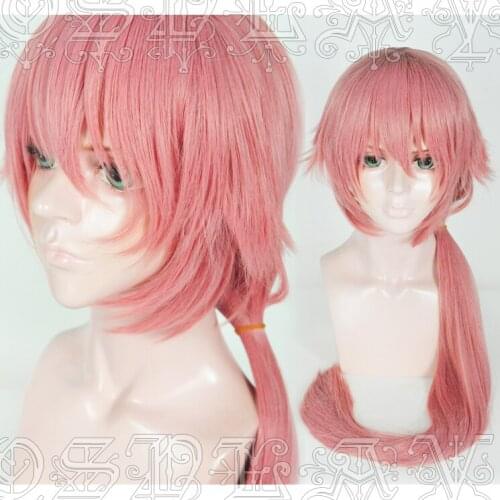 Anime 100 Sleeping Princes & the Kingdom of Dreams Cosplay Wigs 100cm Long Pink Heat Resistant Synthetic Hair Wig + Wig Cap