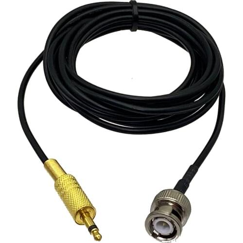 1Pcs RG174 BNC Male plug to 3.5mm 1/8" Mono Male plug Connector RF Coaxial Jumper Pigtail Cable 4inch~10M