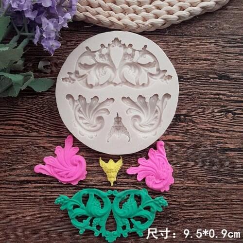 Silicone Mold Fondant Mould Embossed Turn Sugar Cake Mold Decoration Baking Tools Silica Gel Silicone Rubber PRZY Eco-friendly