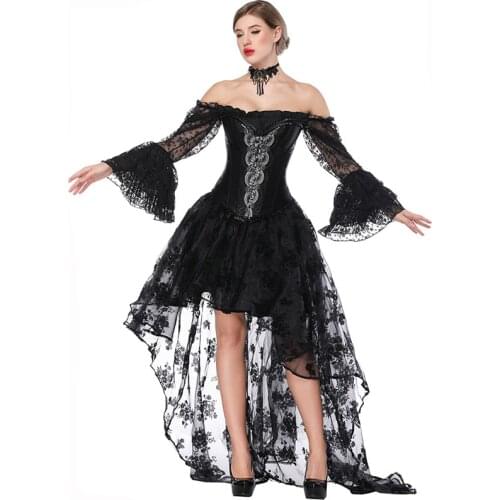 Vintage Corset Dresses Burlesque Costume Sexy Corsets And Bustiers Gothic Victorian Dress Steampunk Clothing Korsett For Women