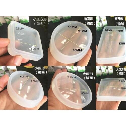 XCDIY Square Round Oval rectangle Scrapbooking Silicone Mold for jewelry Resin Silicone Mould Casting handmade jewelry moulds