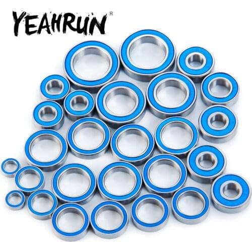YEAHRUN 27Pcs Wheel Hub Sealed Bearing Kit for Traxxas Maxx 4S 1/10 RC Crawler Car Upgrade Parts Accessories