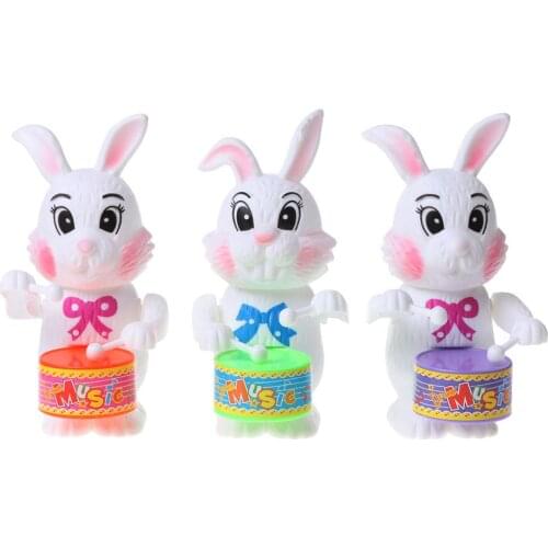 Rabbit Drumming Toy Wind-Up Clockwork Educational Toy Gift For Kid