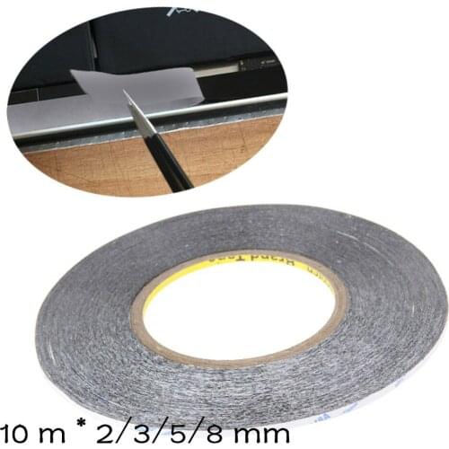 10M 2/3/5/8mm Adhesive Tape Double Sided Sticker for Phone LCD Pannel Display Screen Repair Housing Tool Hardware Repair Tape