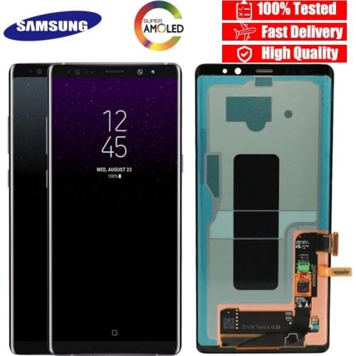100% SUPER AMOLED 6.3'' LCD with Burn-Shadow LCD for SAMSUNG Galaxy Note8 N9500 N950F N900D N900DS LCD Touch Screen Digitizer