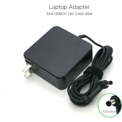 19V 3.42A 65W 5.5*2.5mm CN Plug AD887320 EXA1208CH EXA1208UH PA-1650-78 Power Supply for ASUS 6JM 9100 N10 X5 F3JR G2 Tablet