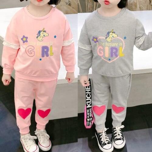 2021 Kids Clothes Girls Outfits Suits Spring Autumn Children Clothing Girl Sets T-shirt And Pants 2Pcs Toddler Girl Clothes Sets