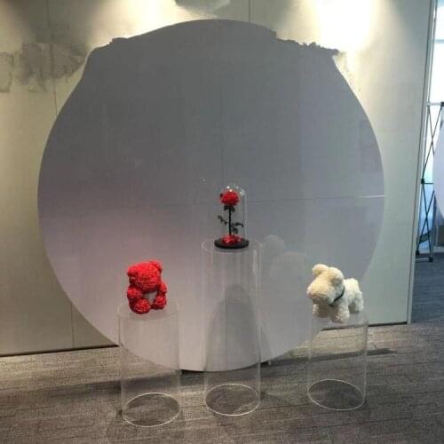 3pcs/set Wholesale acryli crystal Annular Wedding Walkway Decoration Flower Stand senyu1630