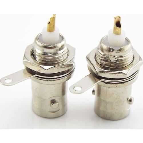 5/10pcs BNC Female Connectors Adapter Panel Chassis Mount Coaxial Cable Monitor Accessories For Welding Machine Parts
