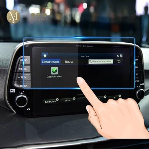 8 inch For Hyundai Tucson 2019 tempered glass screen protector car gps navigation touch screen film display protective film