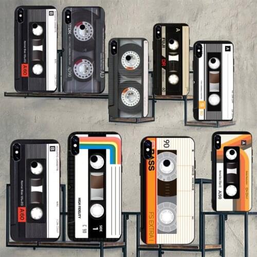 Retro Cassette Tape Phone Case For Xiaomi Redmi note 7 8 9 t max3 s 10 pro lite