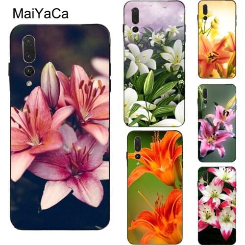 MaiYaCa Colorful Flower Lily Case For Huawei Honor 8X 9X 9 10 Lite 20 Pro 10i 7A Pro 7C 8A 8C 8S Y6 Y9 Y7 2019 Nova 5T