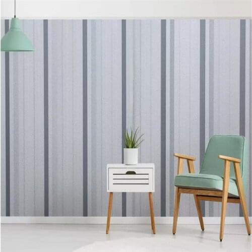 Decorative wallpaper 3D lines Nordic simple abstract gray background wall painting
