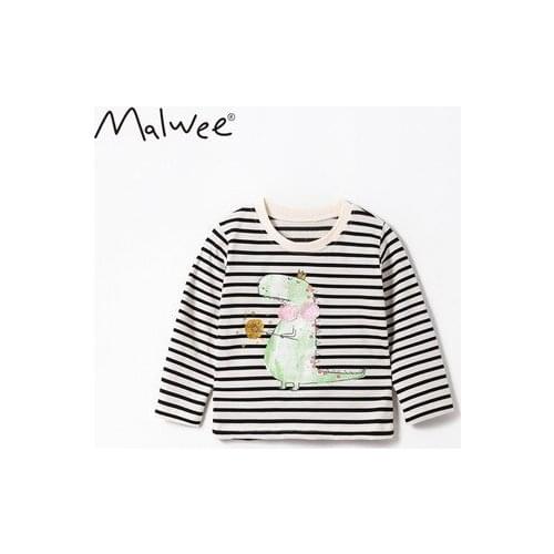 Childrens Cartoon T Shirt Baby Boys and Girls Cotton Sweatshirt 2021 Spring New Kids Girl T Shirt Baby Pullover Tees 2-8Y