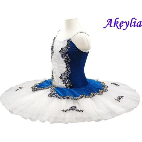 La Esmeralda Ballet Costume Professional Ballet Tutus Blue White Classical Ballet Dress Nutcracker For Girls Ballet Skirt Child