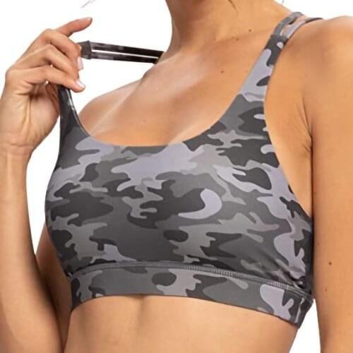 Breathable Sports Bra Top Fitness Women Strappy Crisscross Adjustable Wirefree Padded Yoga Tank Sports Seamless Crop Bra топ