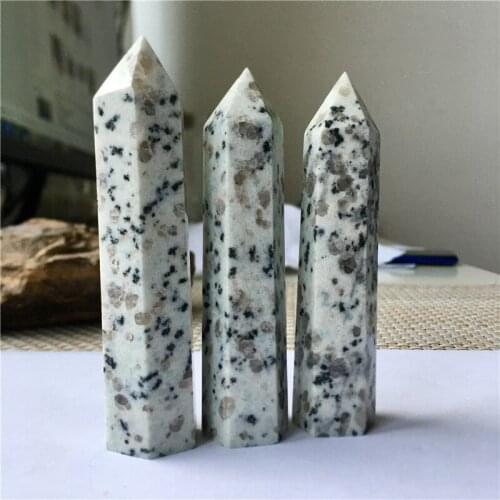 Natural Tianshan Blue Jade Stone PointObelisk Crystal Quartz for Healing